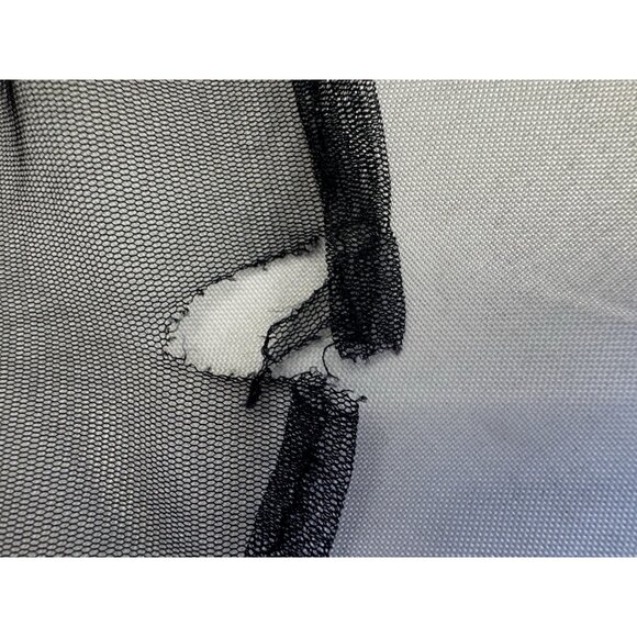 Dave & Johnny Y2K Vtg 90s 13/14 Black Babydoll Dress Gold Accent Maxi Whimsigoth - Picture 15 of 15